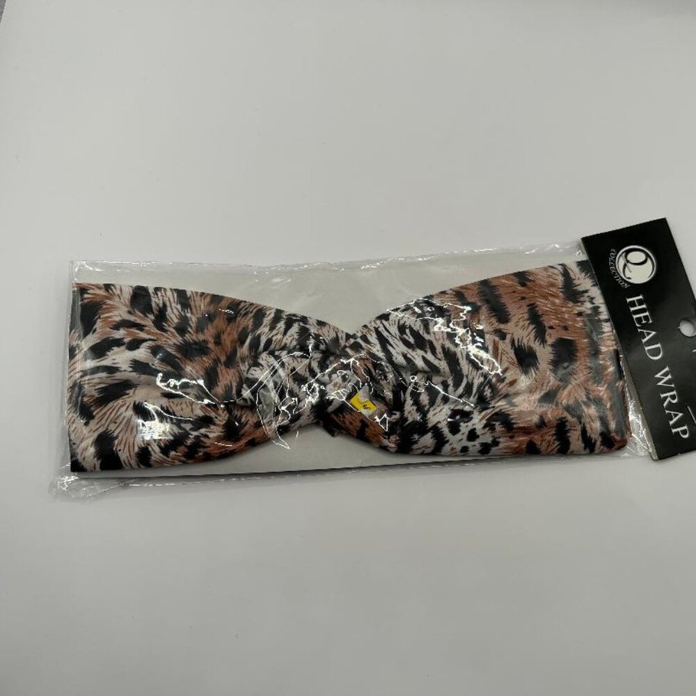 Leopard Elastic Bowtie Style Headband